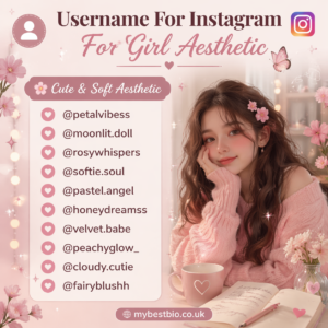 username for instagram for girl aesthetic