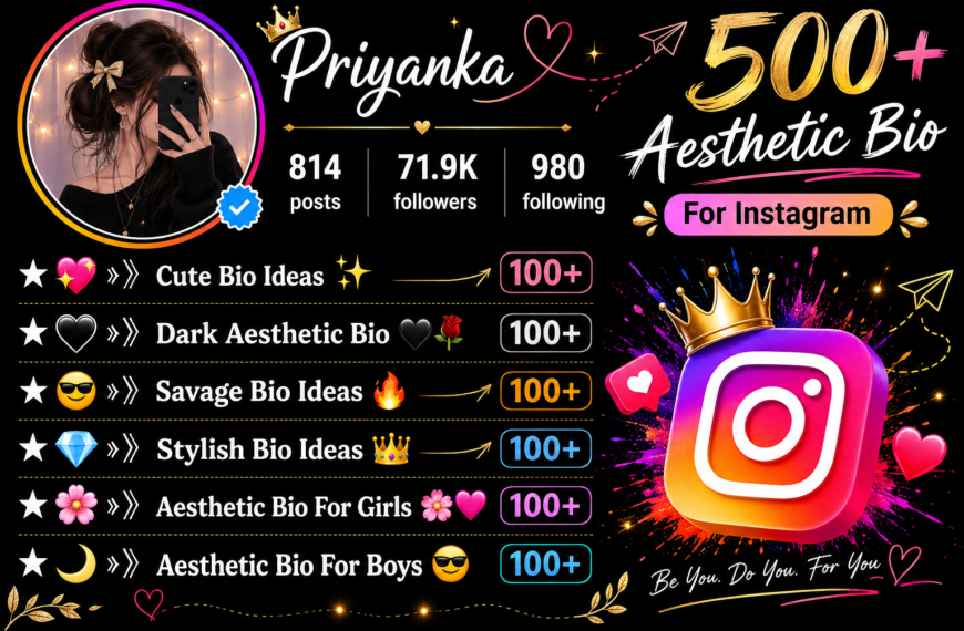 500+ Aesthetic Bio For Instagram: Cute, Dark, Savage & Stylish Bio Ideas For Girls and Boys