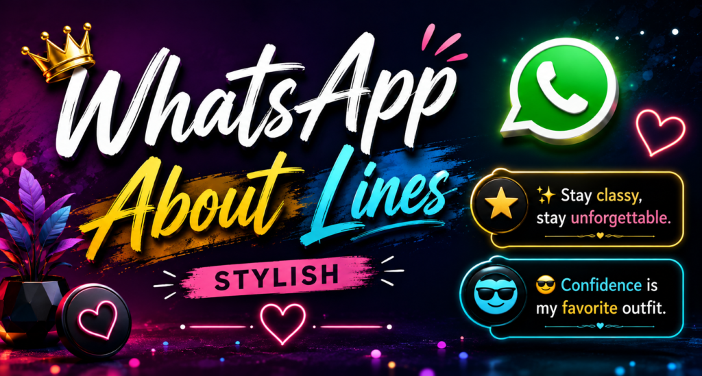 whatsapp about lines stylish
whatsapp bio
whatsapp bio ideas
quotes for whatsapp bio
whatsapp bio attitude
whatsapp bio stylish
whatsapp bio for life
captions for whatsapp bio
whatsapp bio for boys
whatsapp bio for boys attitude
caption for whatsapp bio
best whatsapp bio
whatsapp bio quotes
girls whatsapp bio for life
whatsapp bio for girls
best quotes for whatsapp bio
thought for whatsapp bio