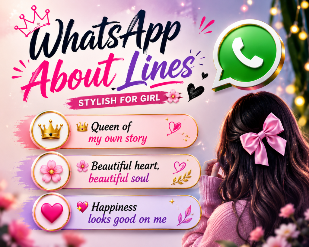 whatsapp about lines stylish
whatsapp bio
whatsapp bio ideas
quotes for whatsapp bio
whatsapp bio attitude
whatsapp bio stylish
whatsapp bio for life
captions for whatsapp bio
whatsapp bio for boys
whatsapp bio for boys attitude
caption for whatsapp bio
best whatsapp bio
whatsapp bio quotes
girls whatsapp bio for life
whatsapp bio for girls
best quotes for whatsapp bio
thought for whatsapp bio
