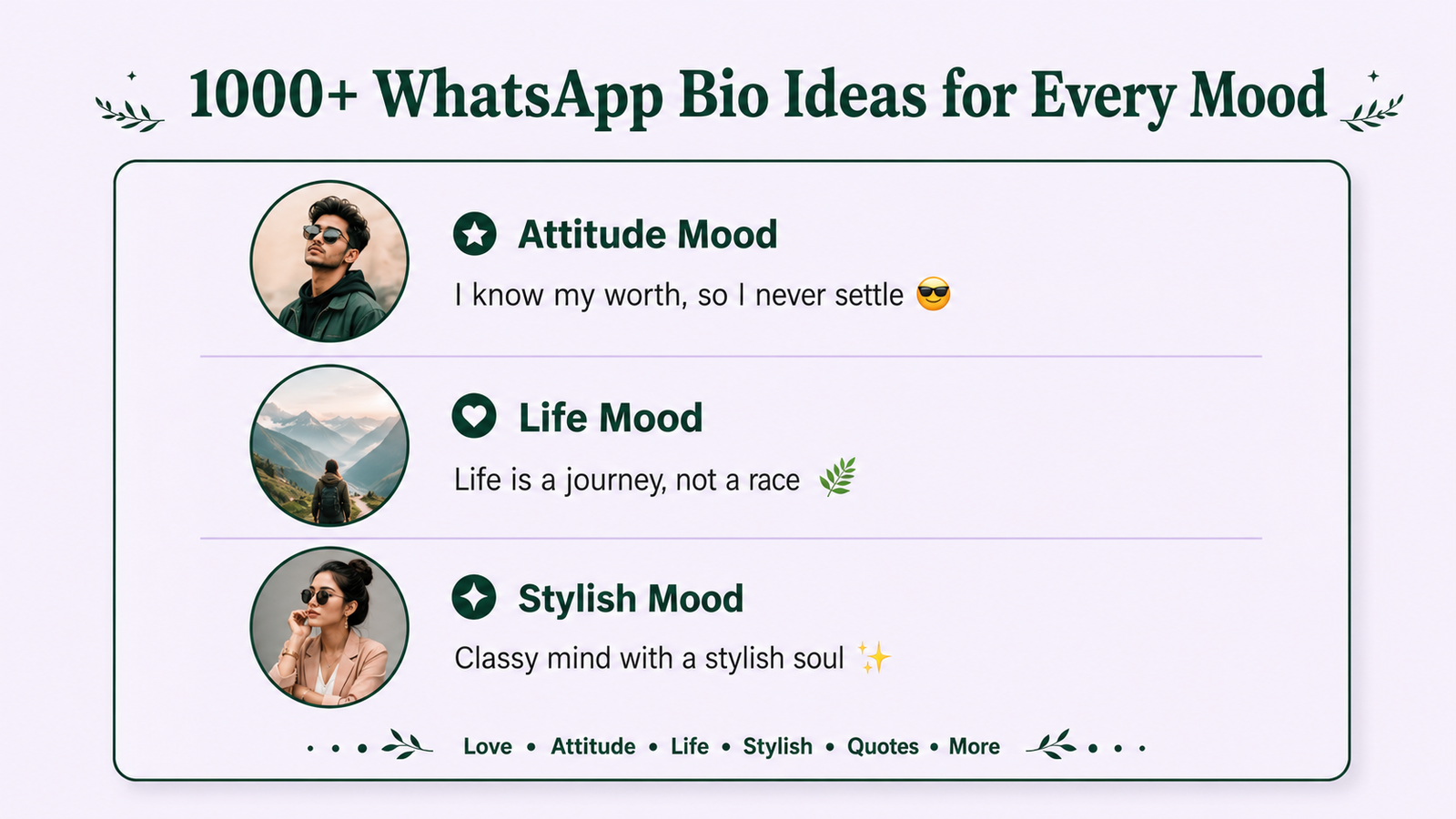 1000+ WhatsApp Bio Ideas for Every Mood