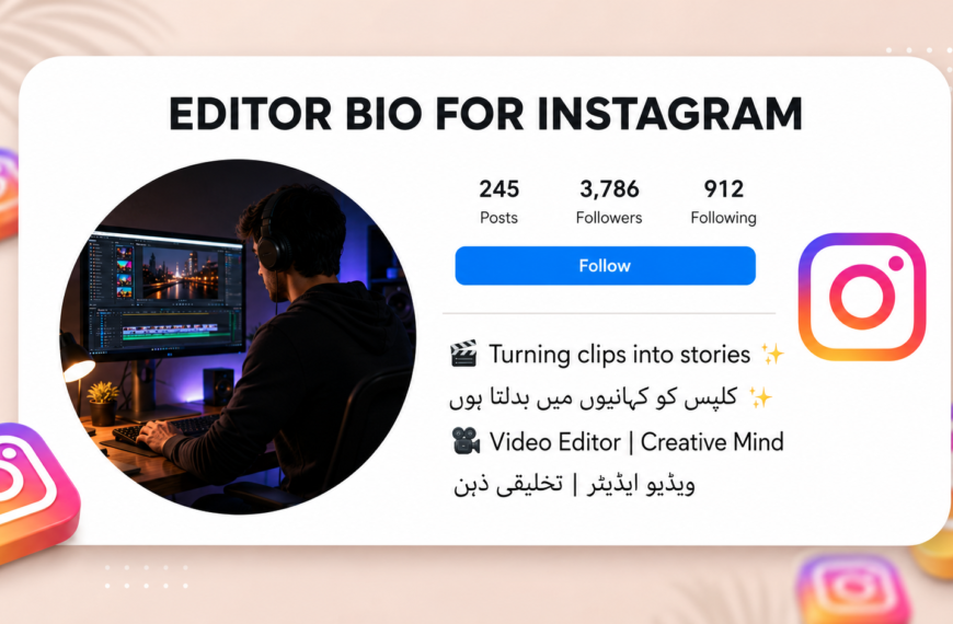 200+ Editor Bio for Instagram